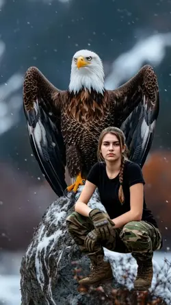 with eagle