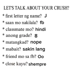 talk about crush