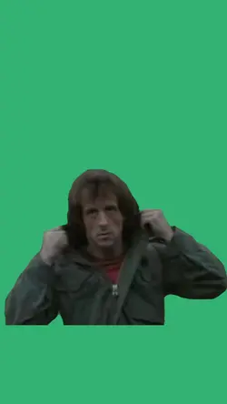 rambo looking 