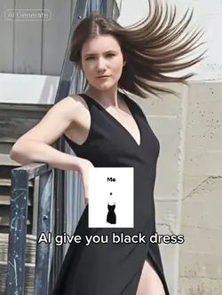 AI GIVE BLACK DRESS