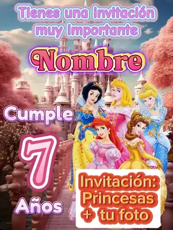Princesas invitación