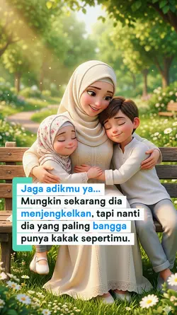 jaga adikmu ya?..