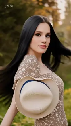 long black hair