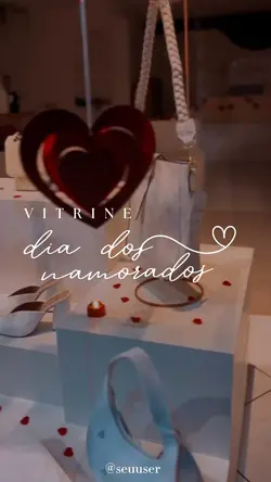 Vitrine namorados 