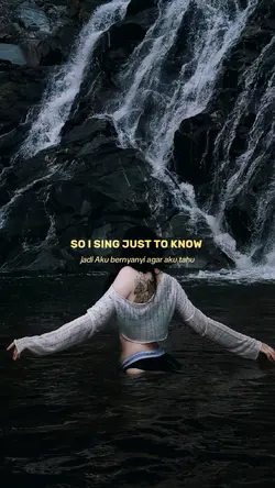 So I sing just to