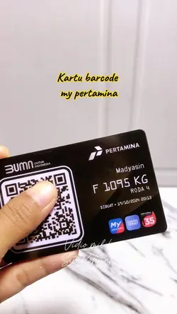 Cetak barcode bensin