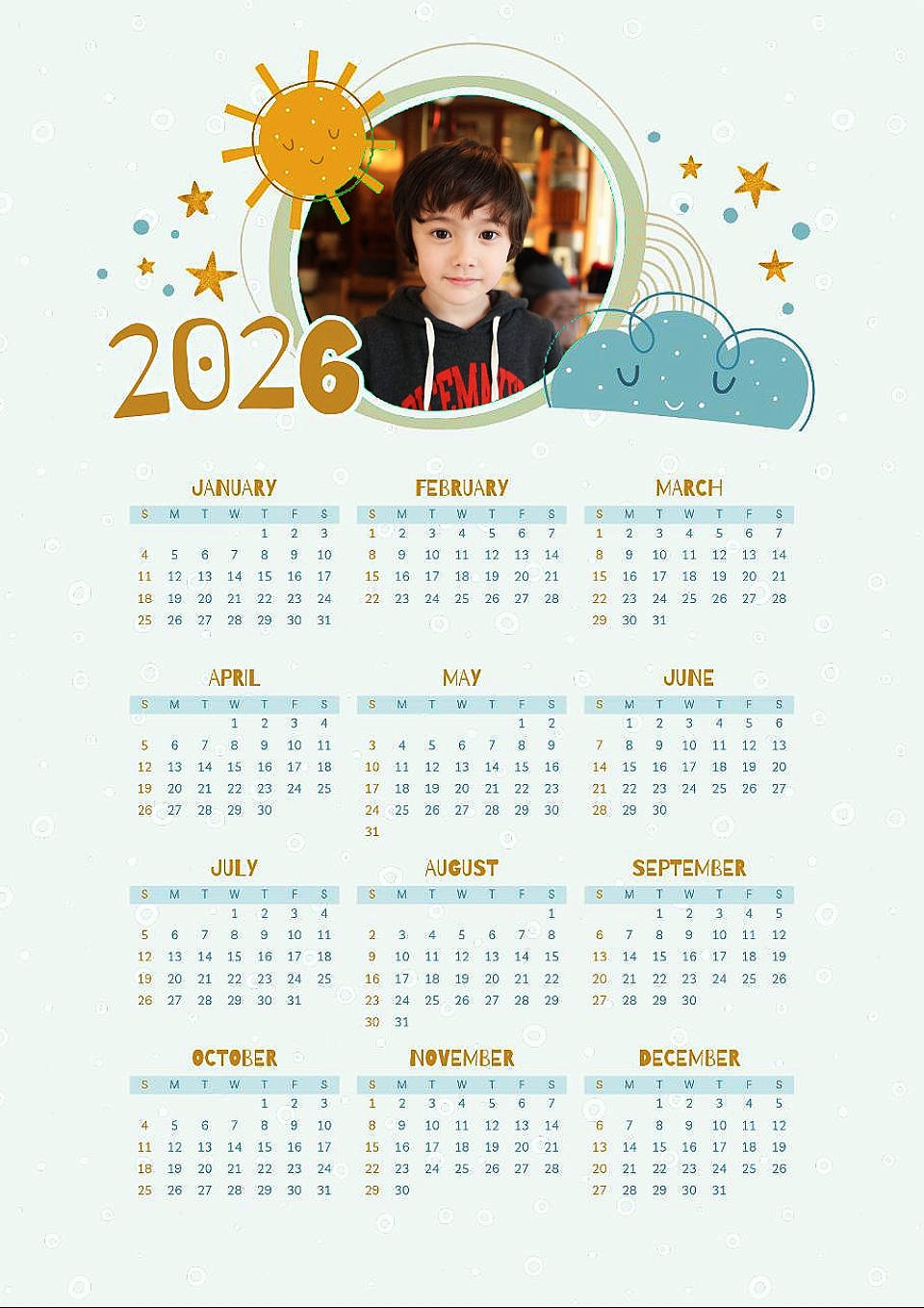 2026 Template Trend Video With Calendar - Pippit