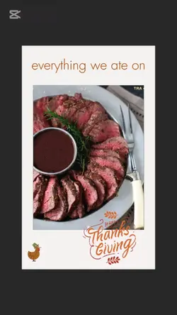 thanksgiving menu