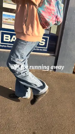 tips for runing away