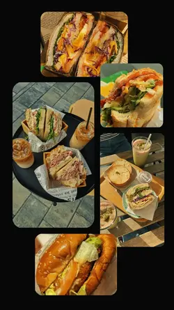 sandwich and burger!