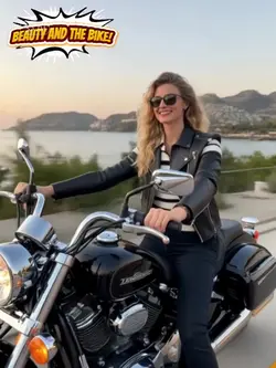 riding a harley