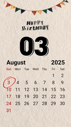 Hbd 03 August 2025