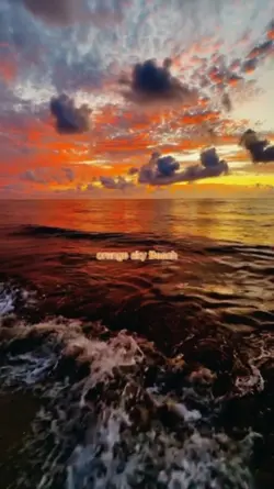 orange sky Beach