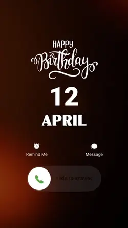 HBD 12 APRIL 2026