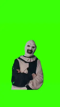 Creepy clown wink