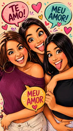 Caricatura Amigas