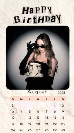 BIRTHDAY 03 AUGUST