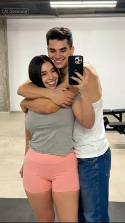 fake boyfriend hug 