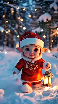 Tiny Christmas santa