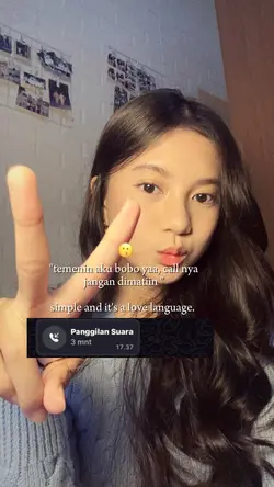 "temenin aku bobo ya
