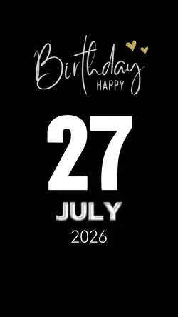 Birthday 27 July