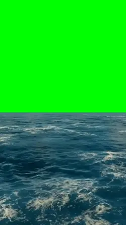 Flying above ocean