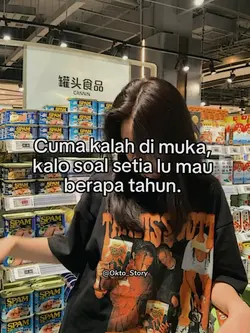 Cuma kalah di muka