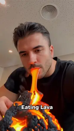 Eating lava