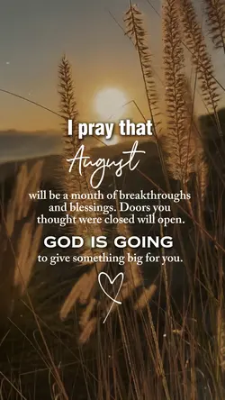 Prayer for August