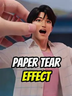 Paper Tear AI Effect
