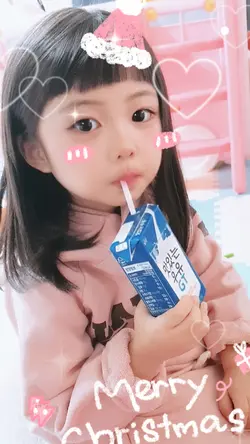 귀여운 스티커 사진 효과