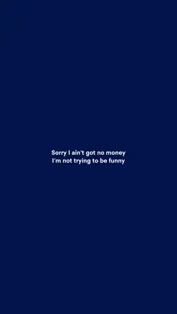 no money