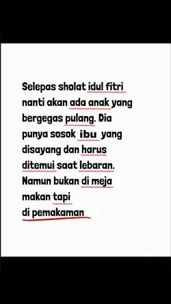 Lebaran tanpa Ibu