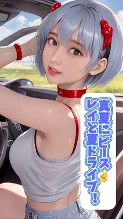 夏空もうっとり！レイとドライブ