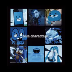 blue characters! 