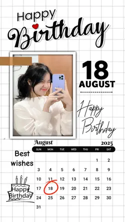 18 AUGUST HBD 2025
