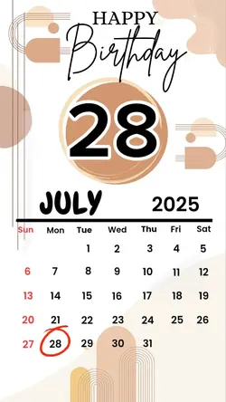 birthday 28 July