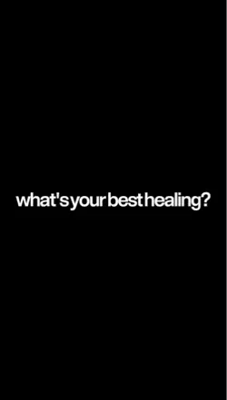 ur best healing. 