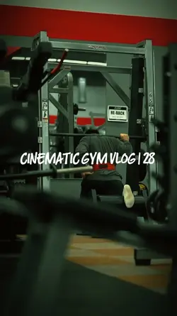 Cinematic gym vlog