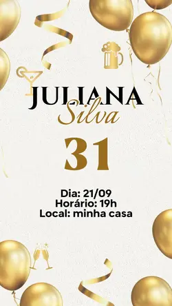 Convite aniversário 