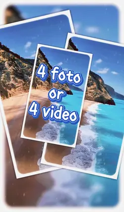 4 foto or 4 video