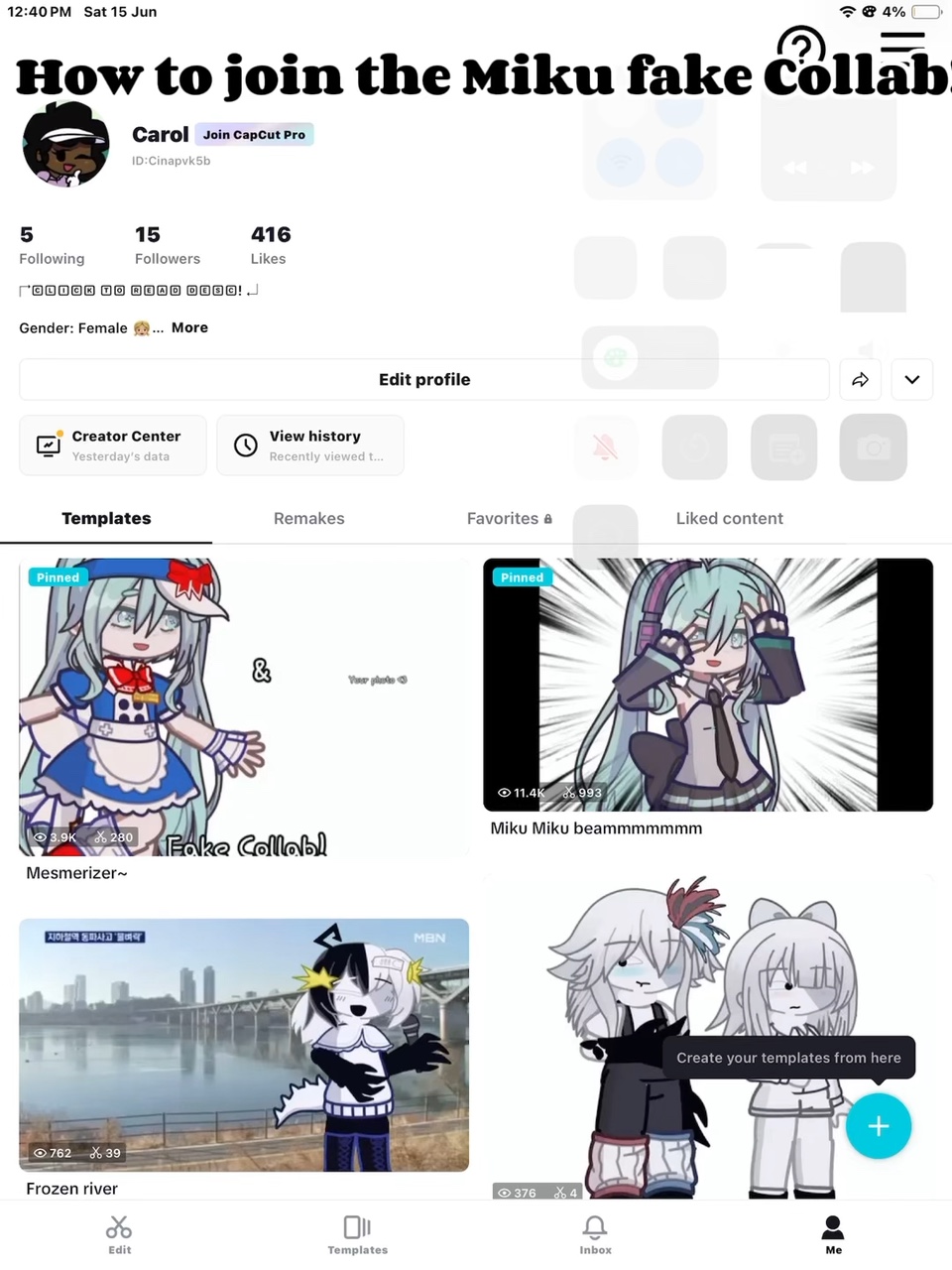 capcut template cover