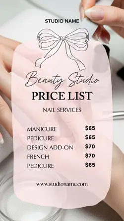 NAIL ART PRICELIST