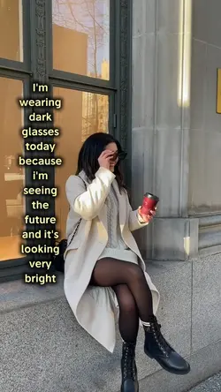 wearing dark glasses