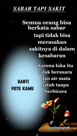 sabar tapi sakit 