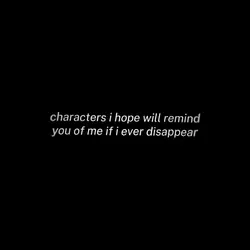 Fav characters 