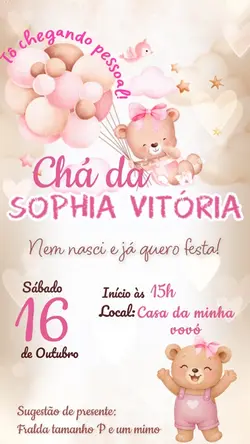 Chá de bebê|menina 