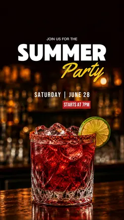 Summer drink party