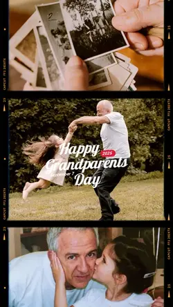 Happy grandparents 