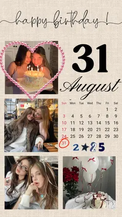 BIRTHDAY 31 AUGUST
